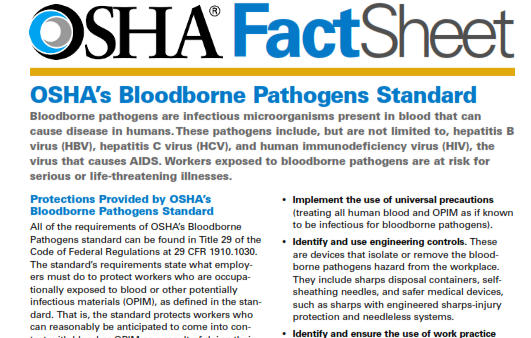 Bloodborne Pathogen Training Resources bloodborne-pathogen-training-resources