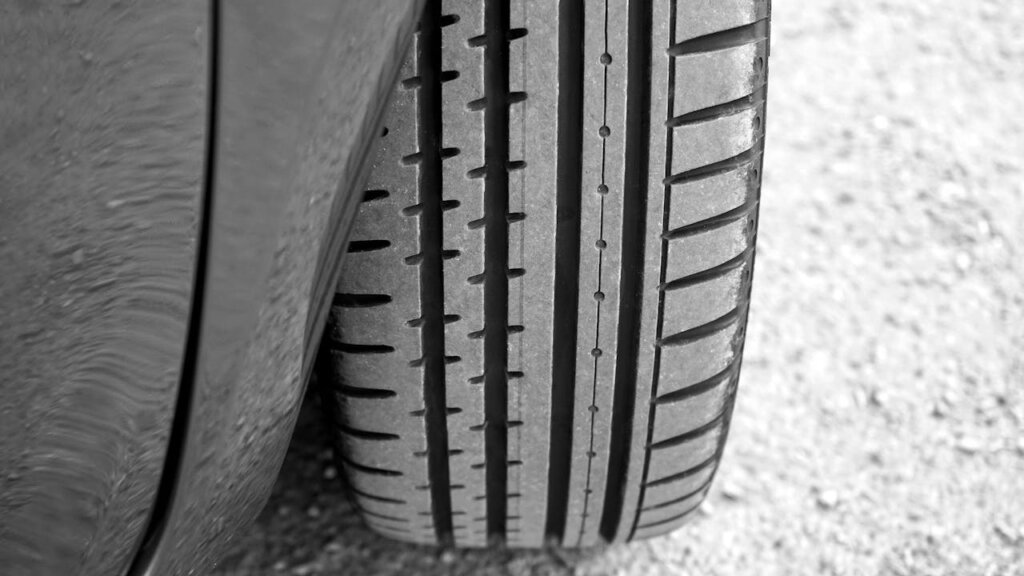 #6 a car tire